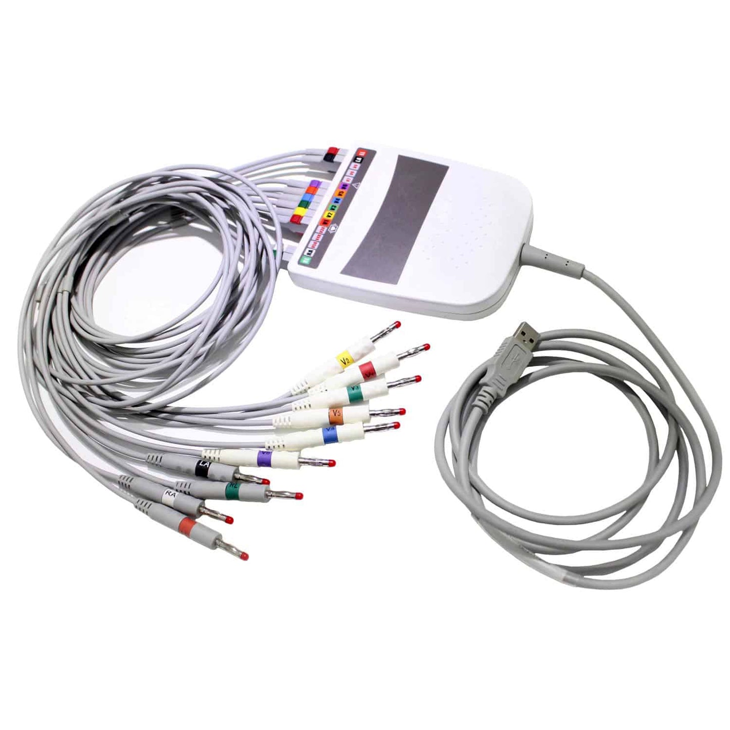 Pc Ecg Biocare Ecg-2000 Including Various Electrodes Usb Cable & Patient Cable