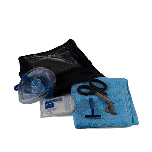 Set Consisting Of Dress Scissors Dry Cloth Chest Hair Razor Respiratory Mask & Disposable Gloves