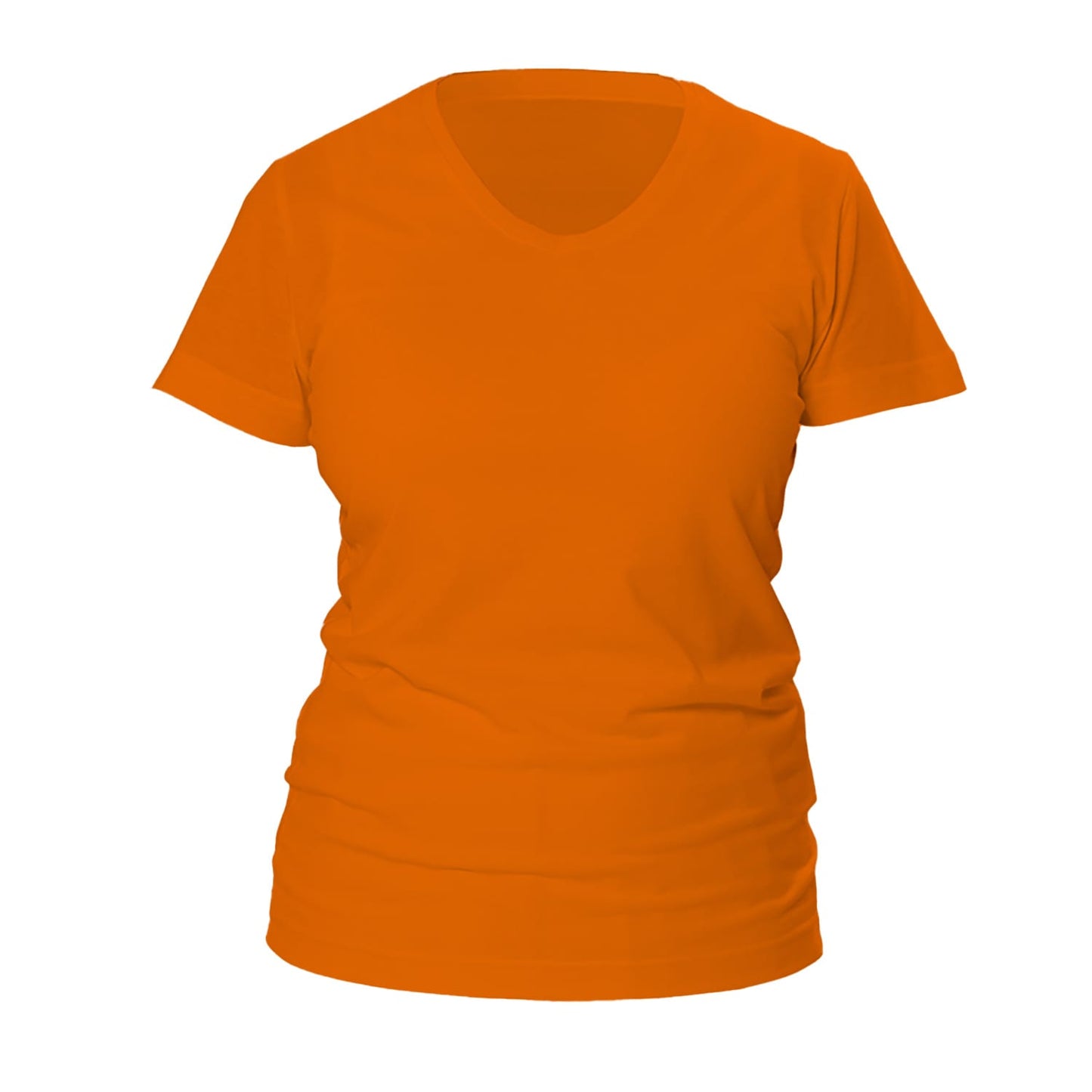 Ladies Shirt Lightly Tapered With V-Neck