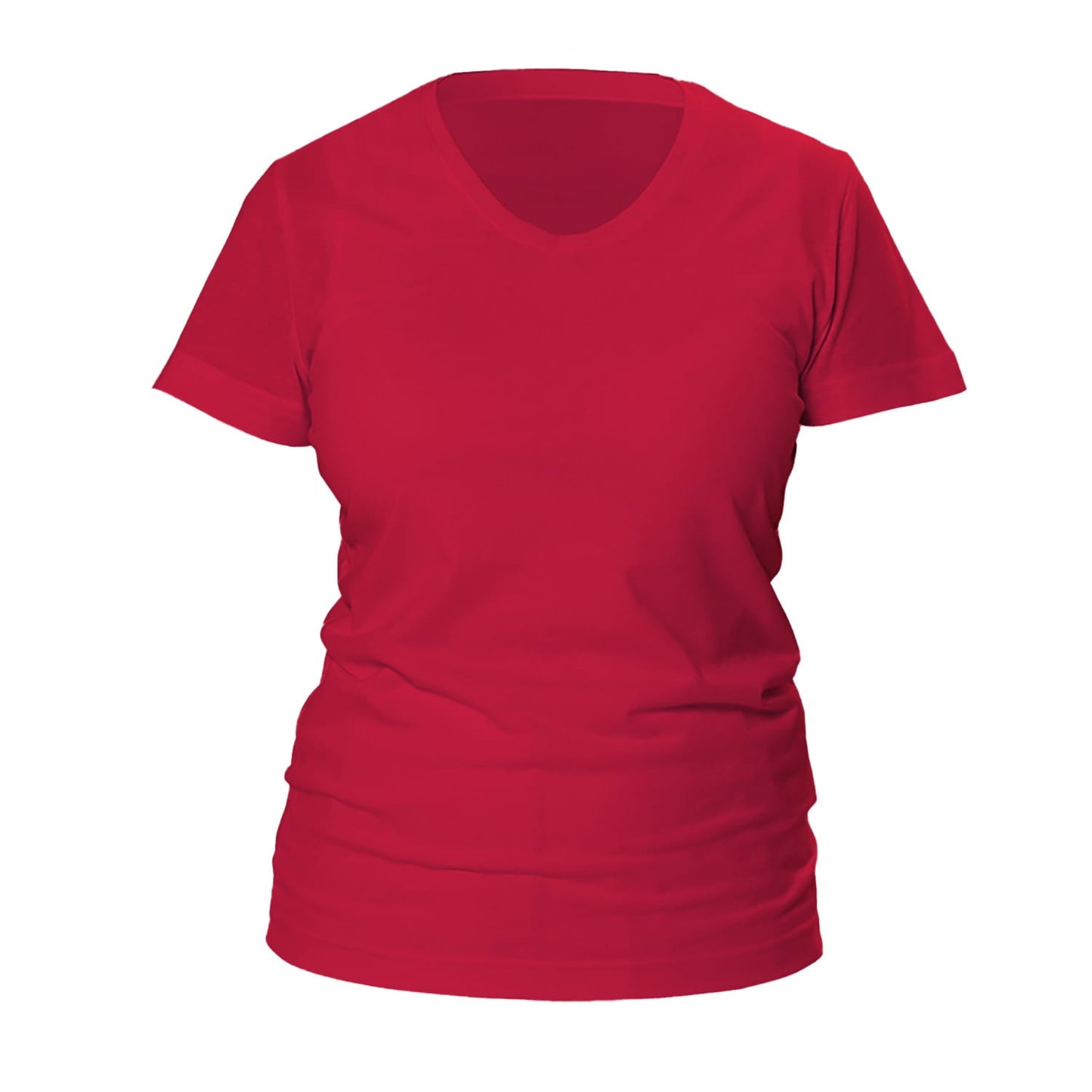Ladies Shirt Lightly Tapered With V-Neck
