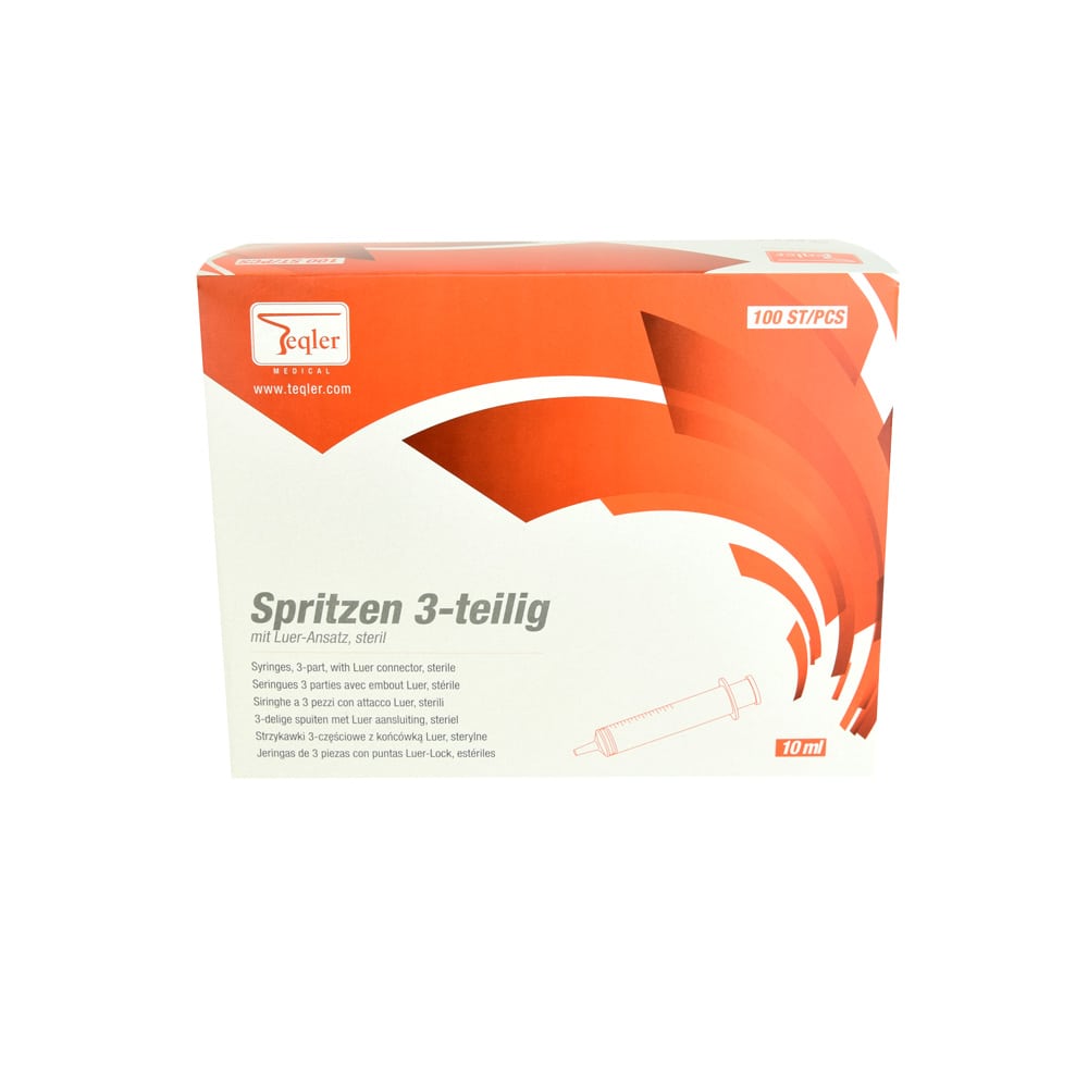 Teqler Disposable Syringe In Colour-Coded Storage Box With 50 Or 100 Syringes