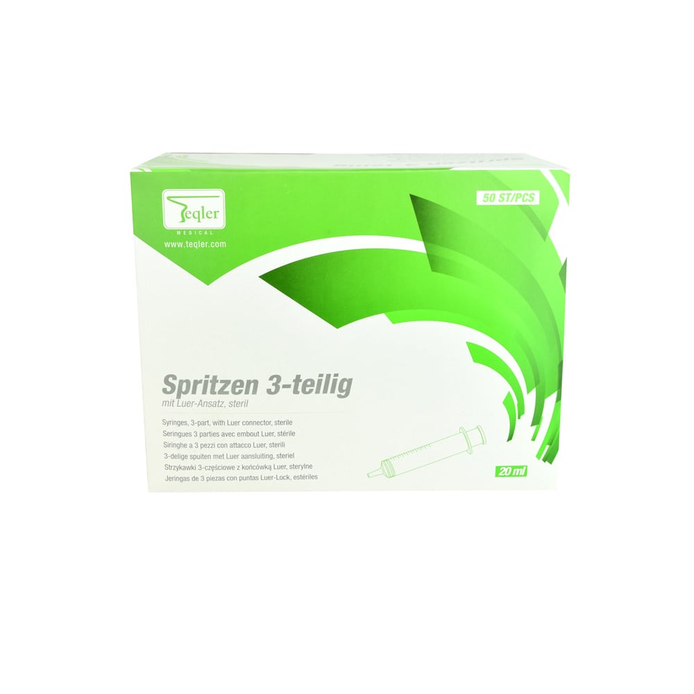 Teqler Disposable Syringe In Colour-Coded Storage Box With 50 Or 100 Syringes