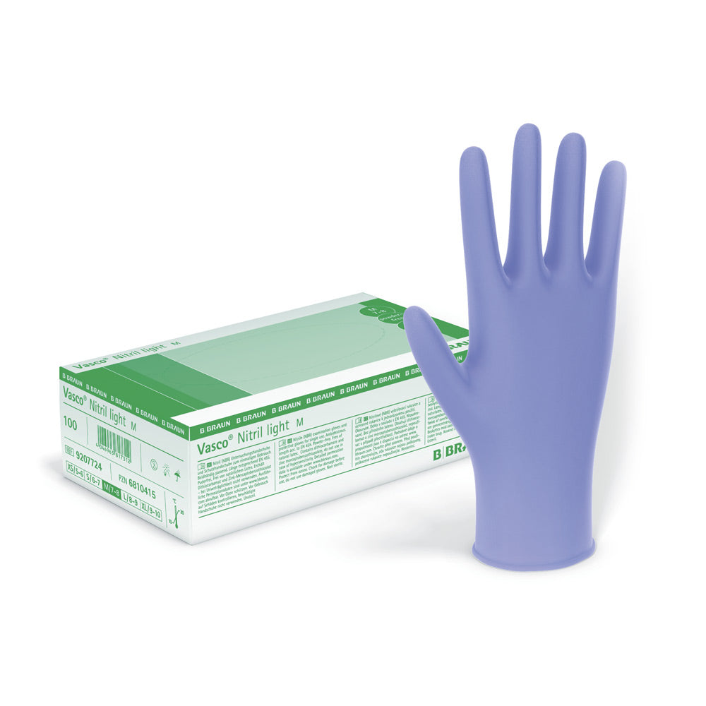 Vasco Nitril Light Nitrile Gloves Protective Gear According To En 374 420 & 89/686/Eec