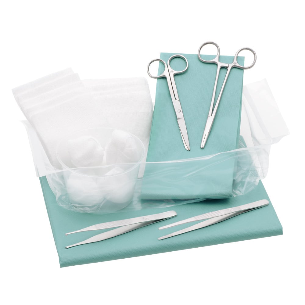 Mediset Suture Kit 2 With Disposable Instruments Swabs And Drapes