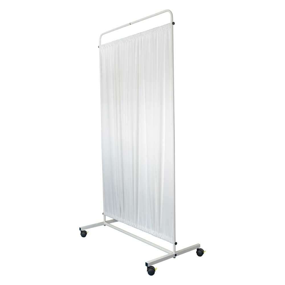 Mobile Privacy Screen With Flame-Retardant Curtain