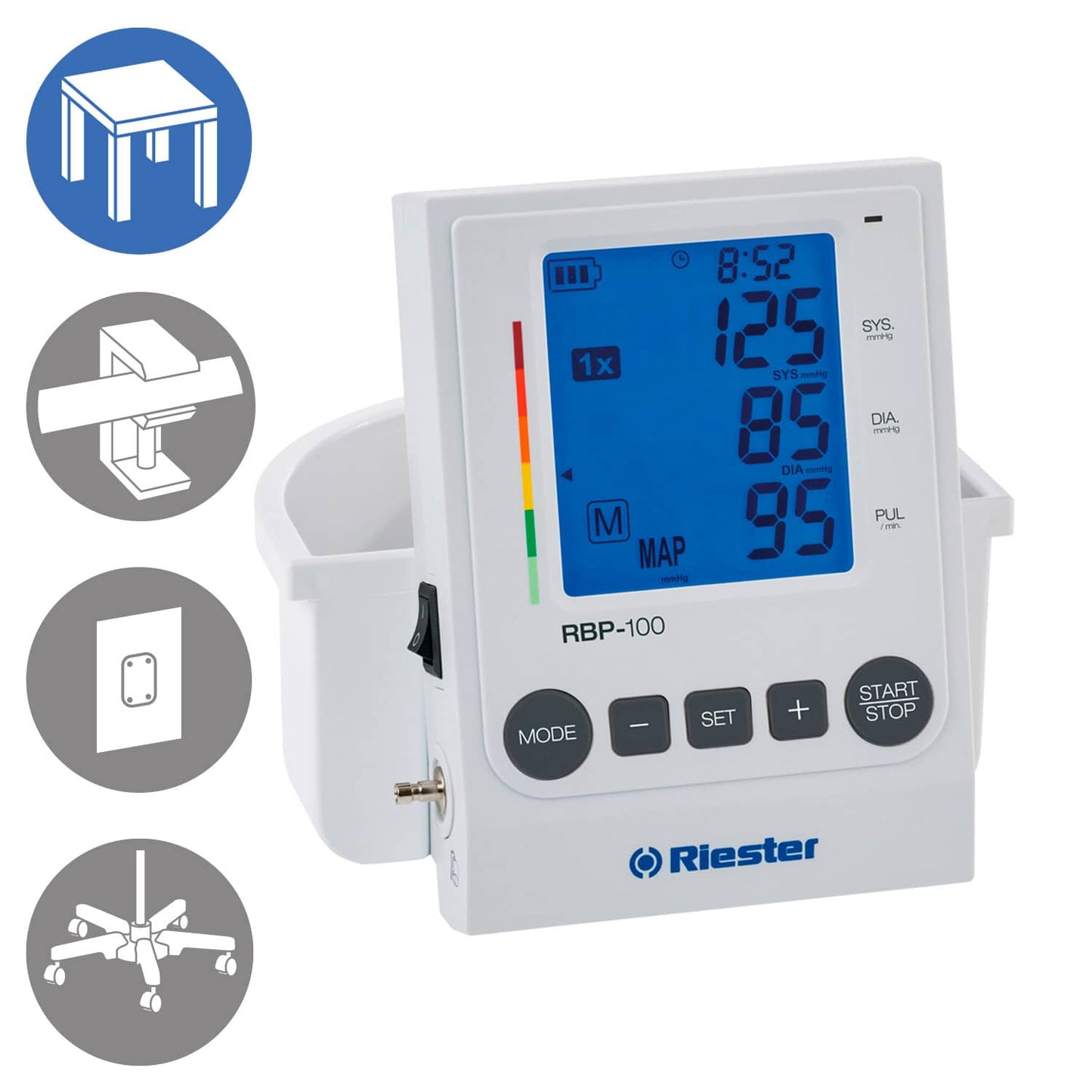 Riester Rbp-100 Blood Pressure Monitor Desk Model With Cuff Basket