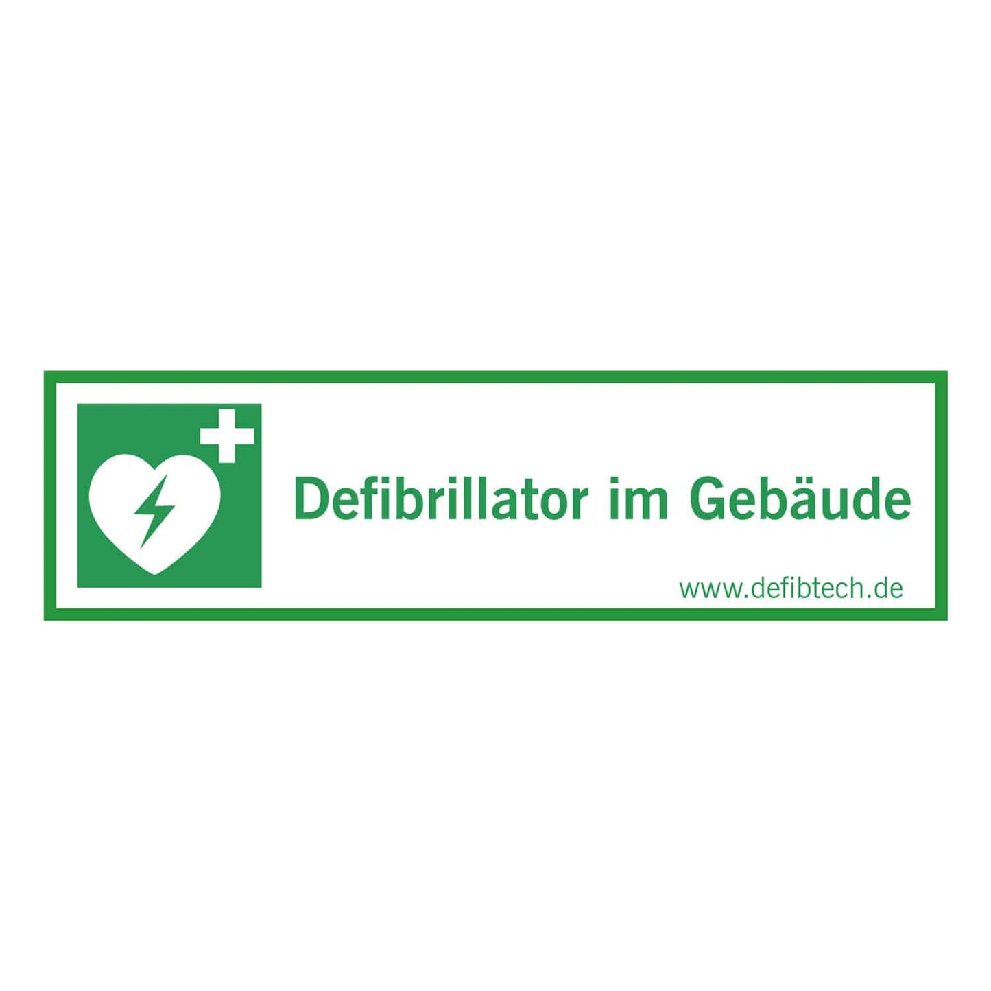 Sticker "Defibrillator im Gebäude" - EconoMed