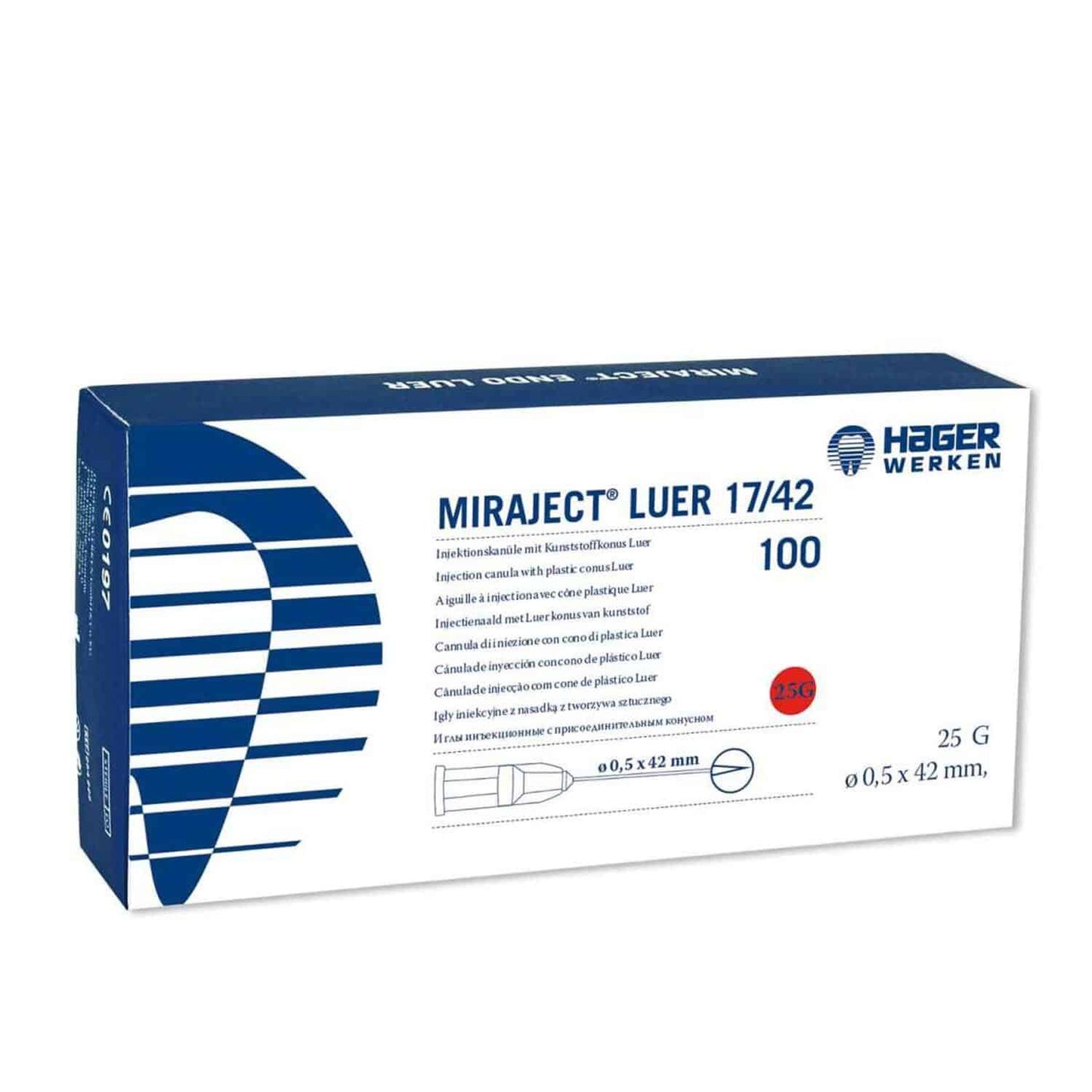 Miraject Luer Injection Cannulas With 3X Lancet Cut And Luer Connector