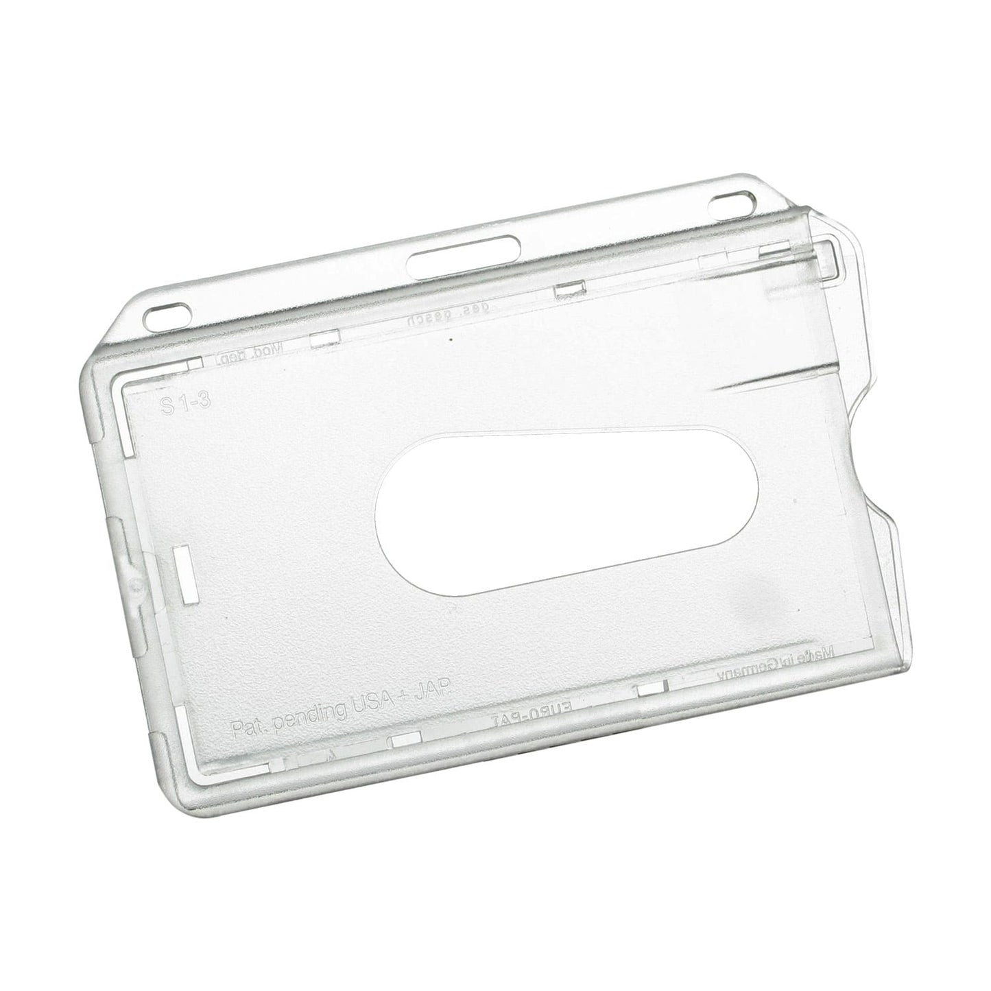 Polycarbonate Badge Holder Horizontal