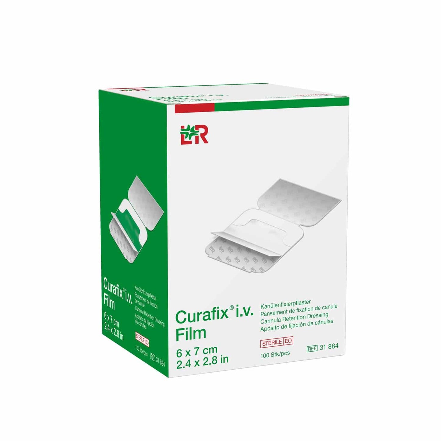 Sterile Curafix® I.V. Film For Reliable Protection Of Puncture Sites