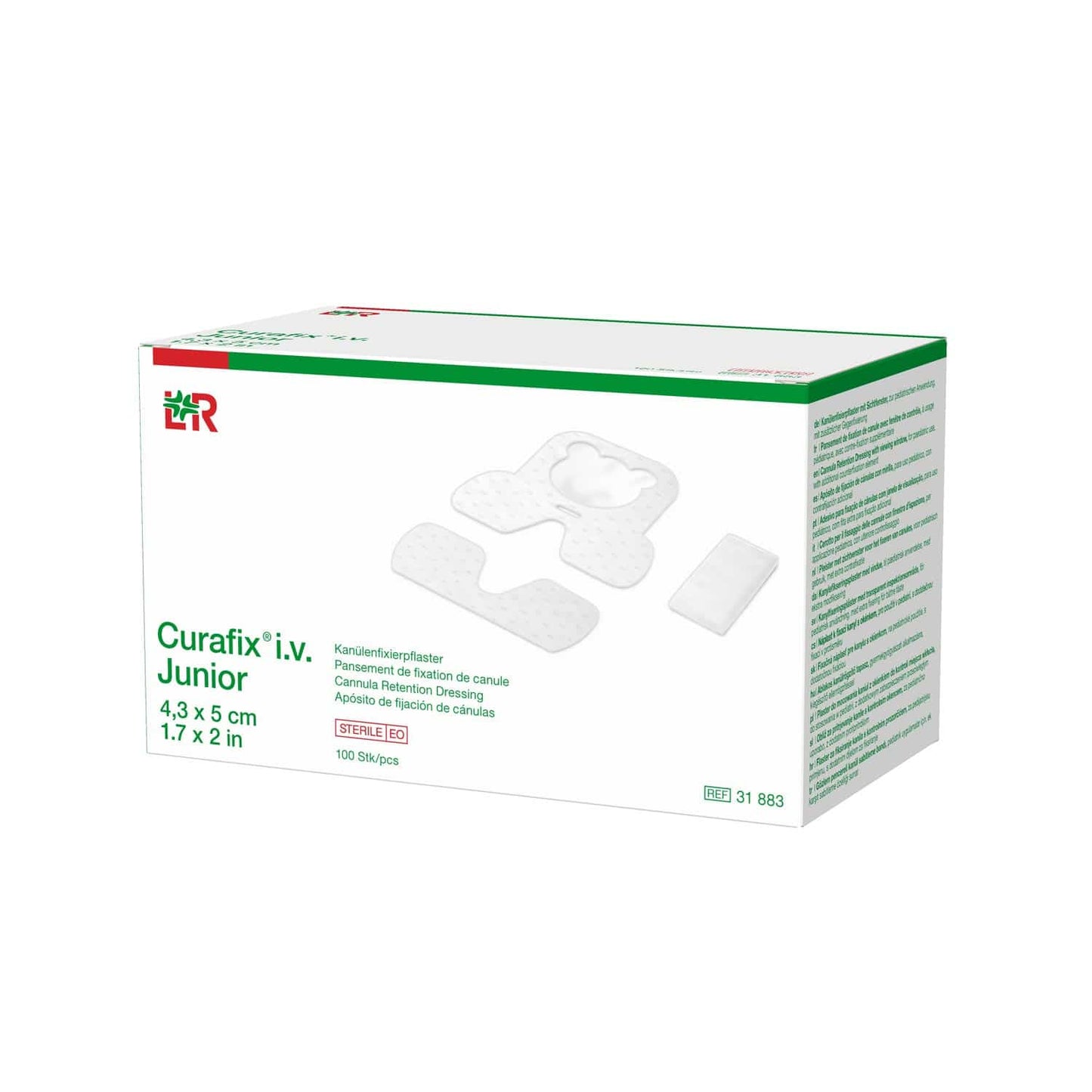 Curafix® I.V. Junior Cannula Fixation Plaster To Protect Puncture Sites