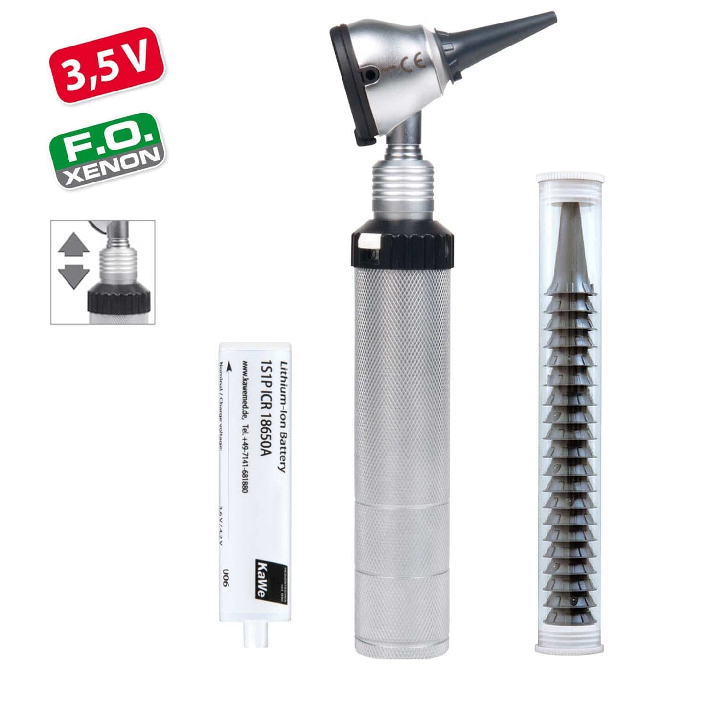 Kawe Eurolight F.O. 30 3.5 V Otoscope In Various Versions
