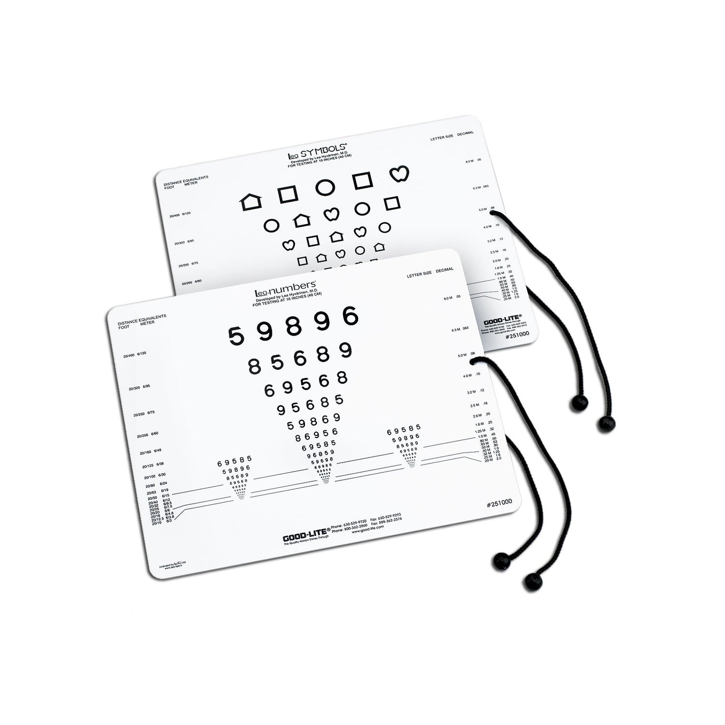 Ea Symbols® & Lea Numbers® Near Vision Card With Measuring Cord