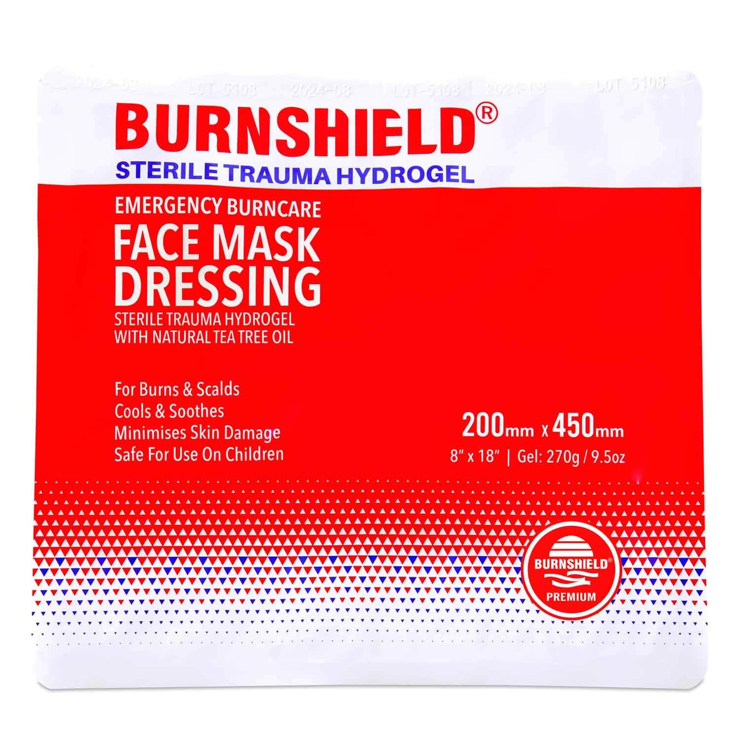Burnshield® Face Mask Dressing For Minor Scalds And Burns To The Face