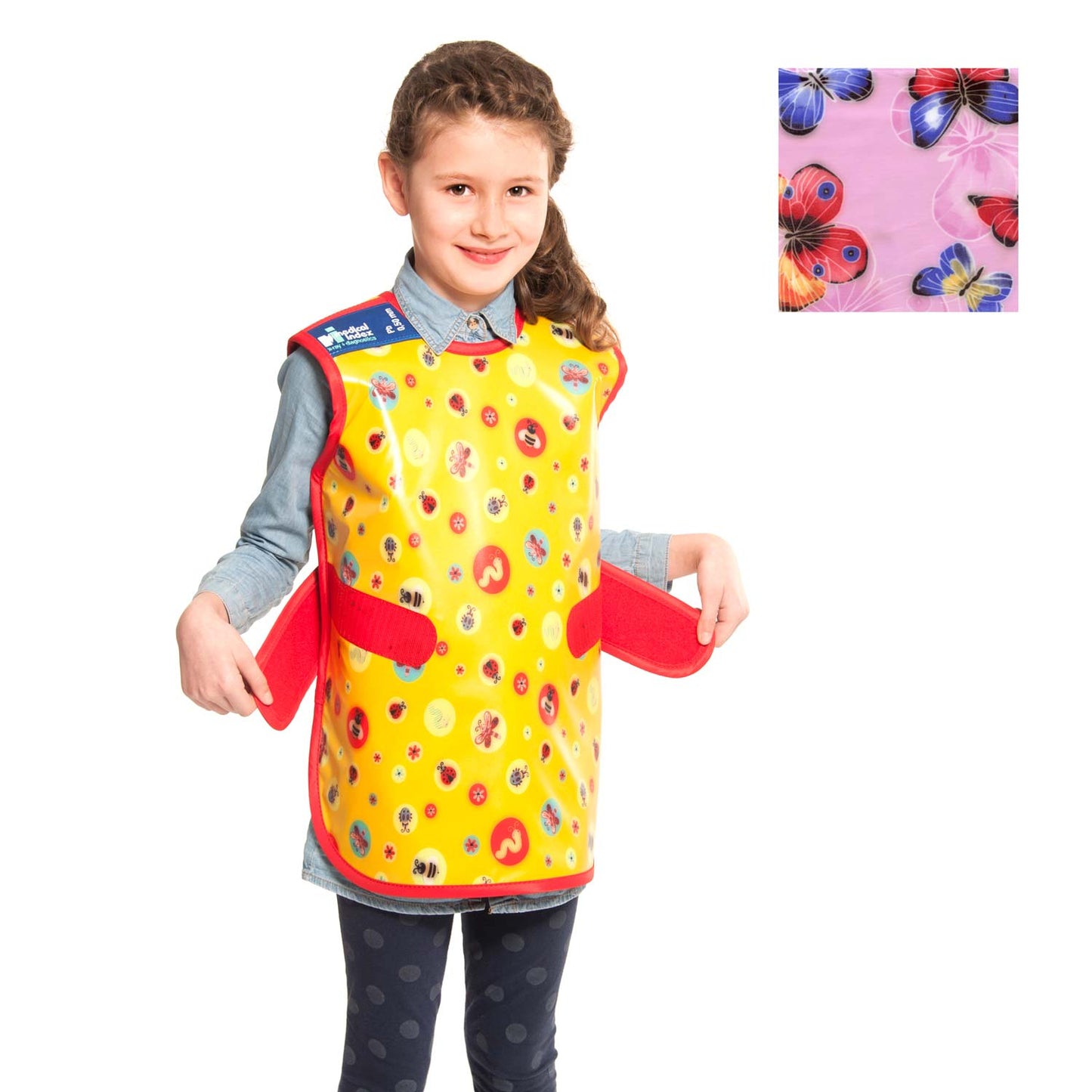 Front Apron For Children From Medical Index With Velcro Fastener