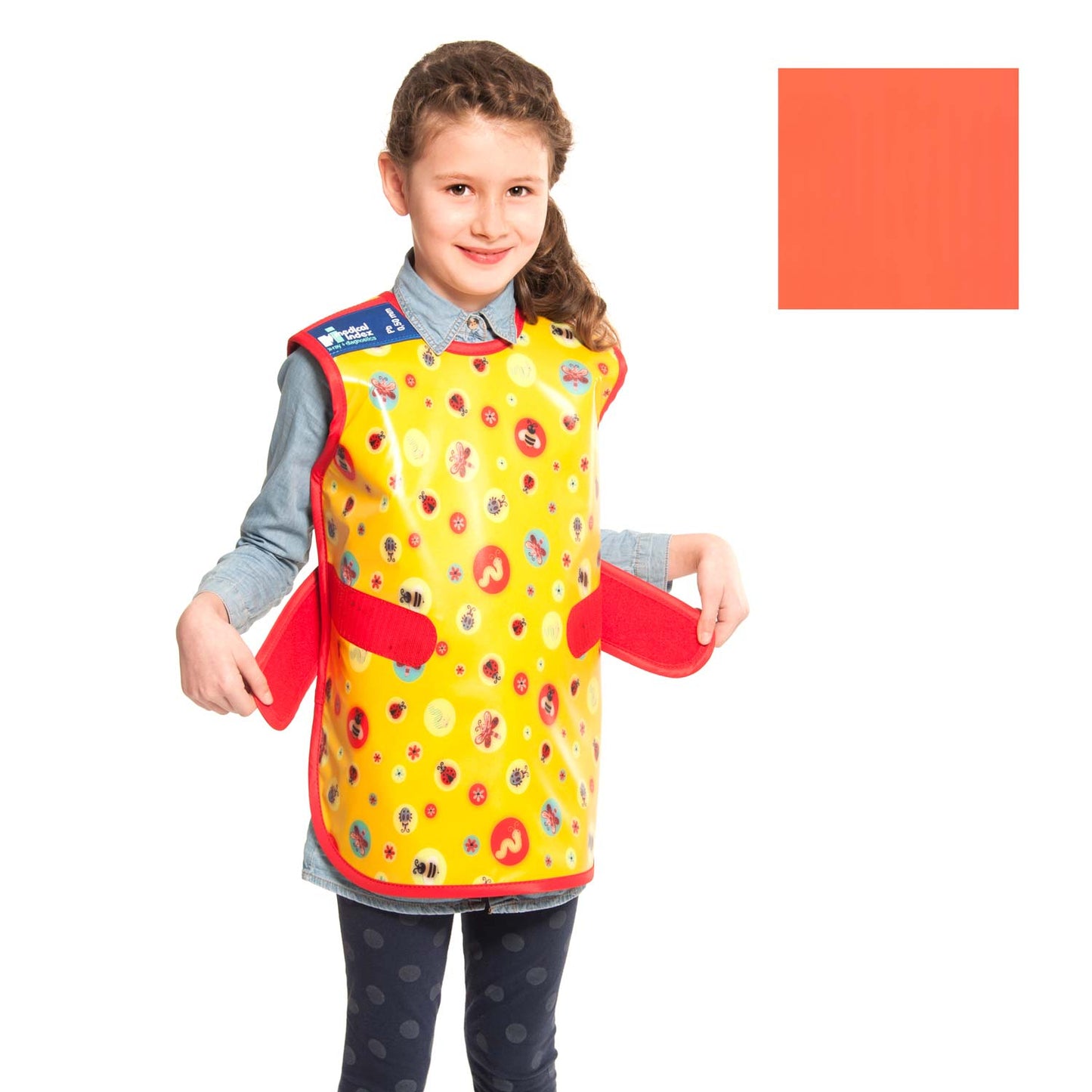 Front Apron For Children From Medical Index With Velcro Fastener