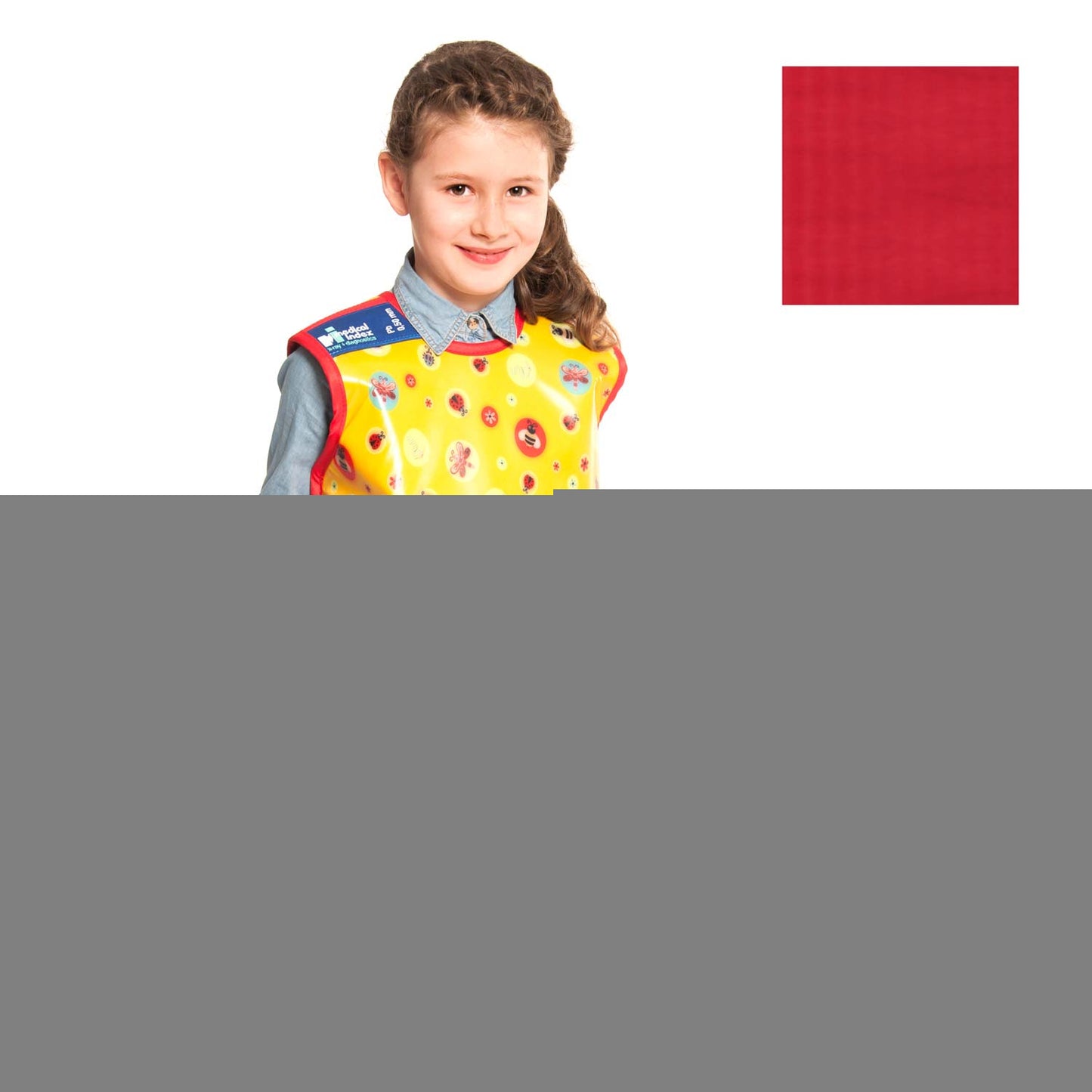 Front Apron For Children From Medical Index With Velcro Fastener