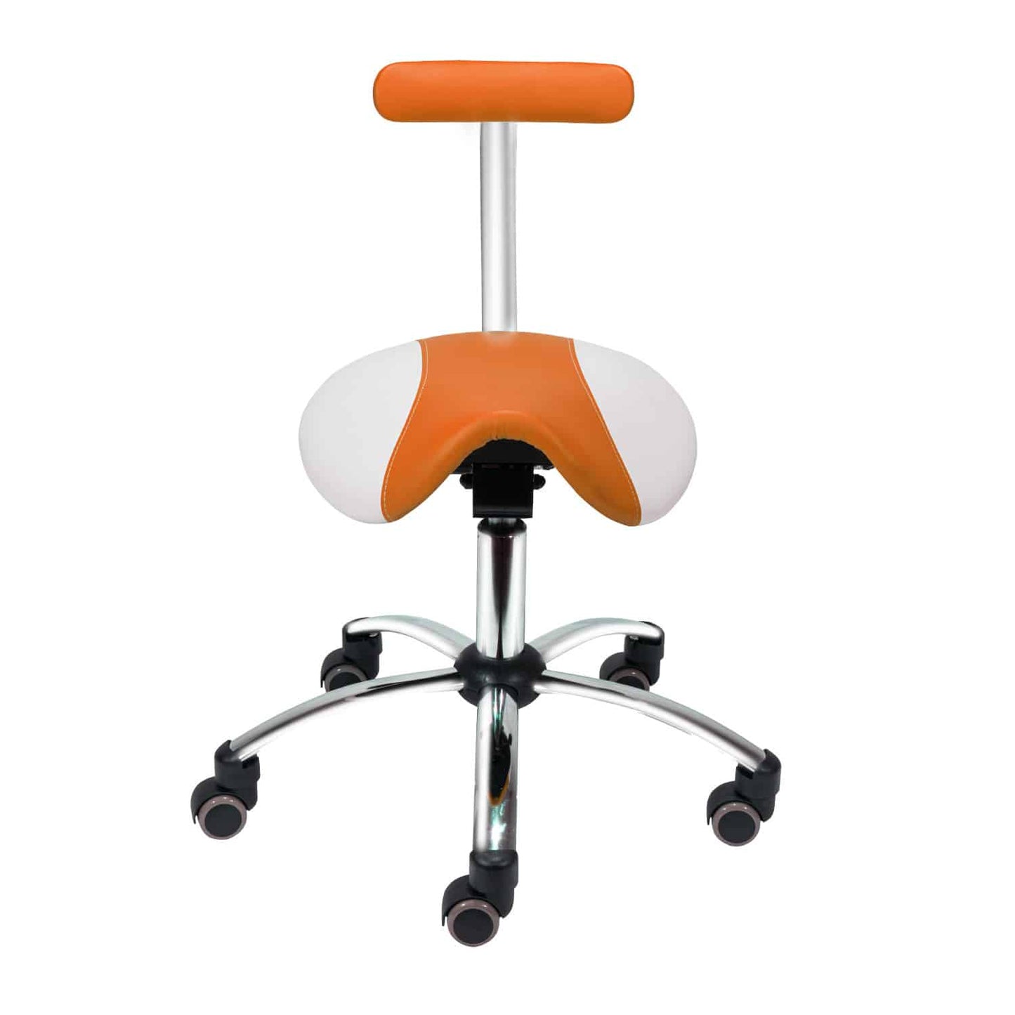 Saddle Stool With Removable Backrest From Teqler