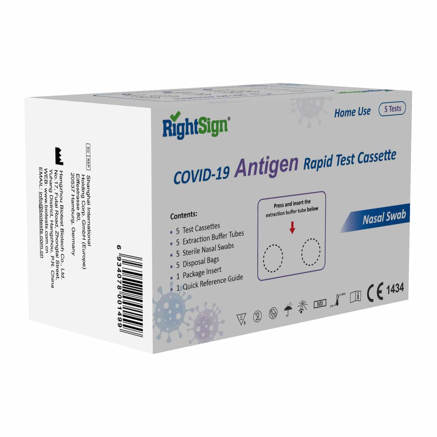Rightsign Covid-19 Antigen Self-Test For The Detection Of An Acute Covid-19 Infection