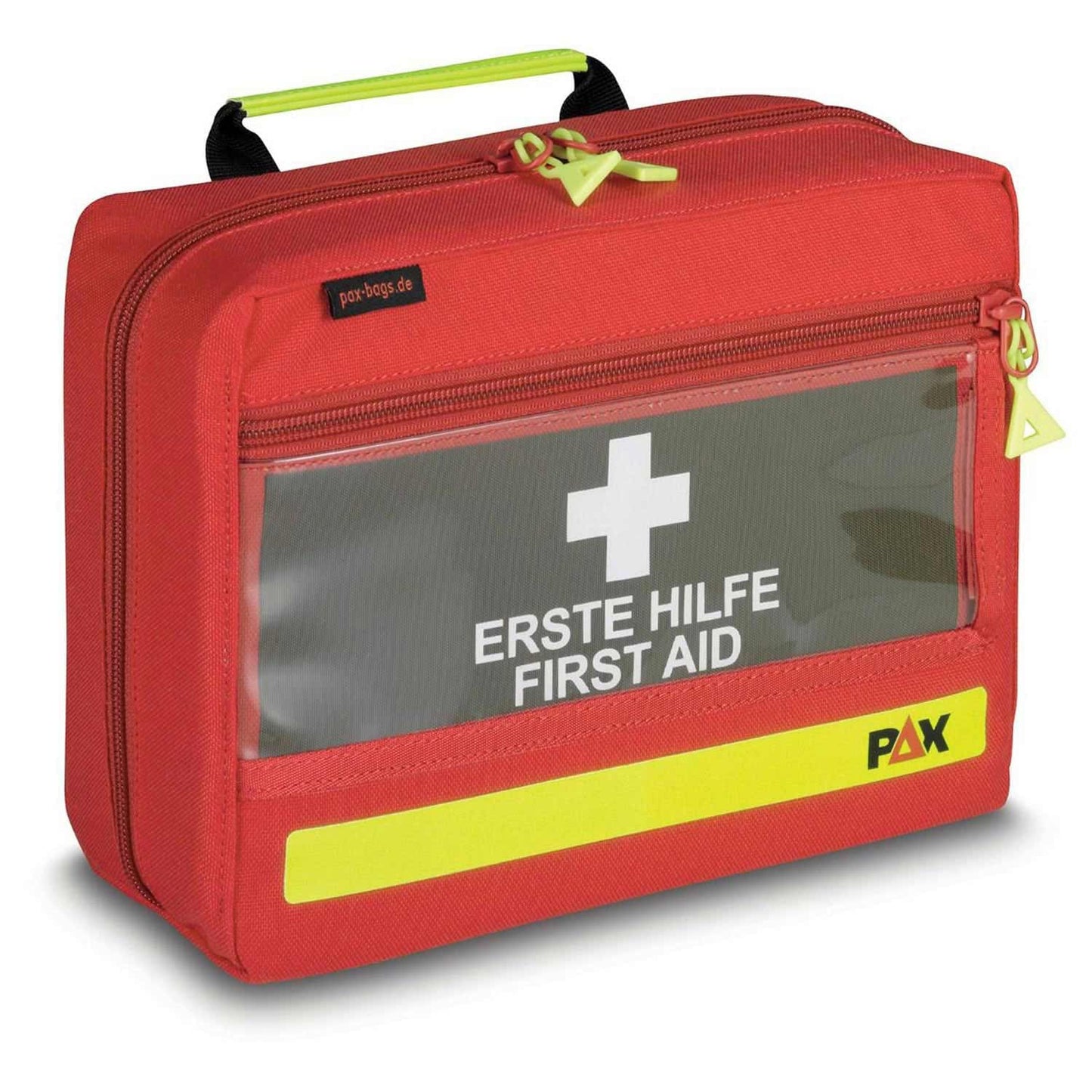 Pax First Aid Bag L With Replaceable First Aid Print On Olive Green Background