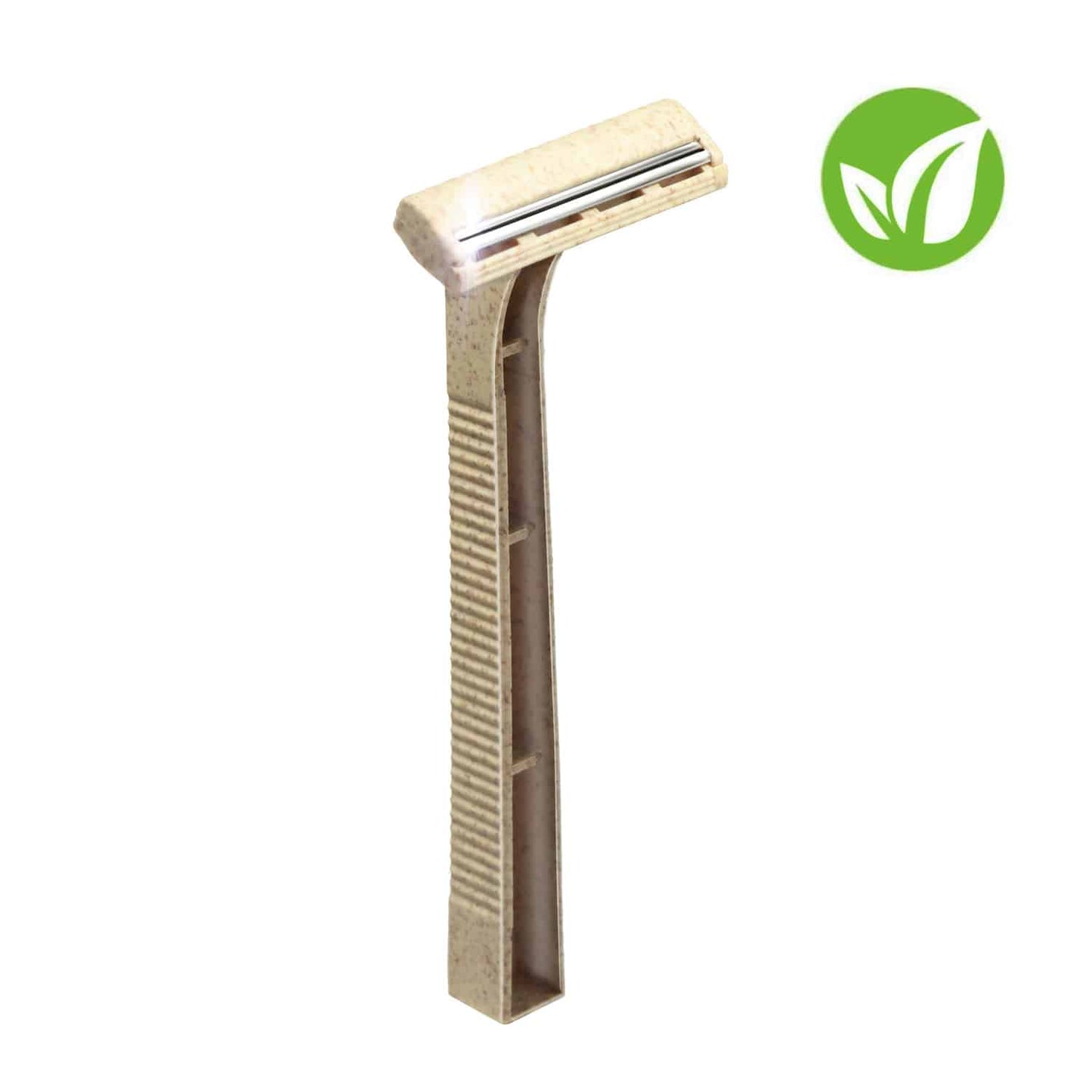 Nature Blade Disposable Razor Made Of Sustainable Wheat Straw Material Mix And Metal Blades