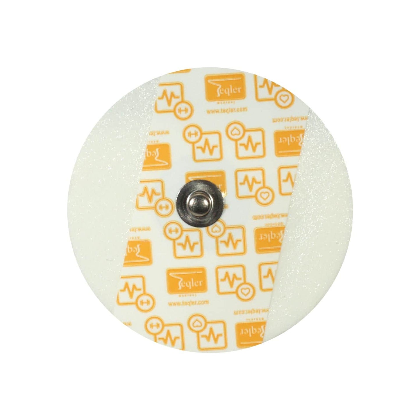 Teqler Ecg Disposable Electrodes For Adults With Push Button And Gel Application