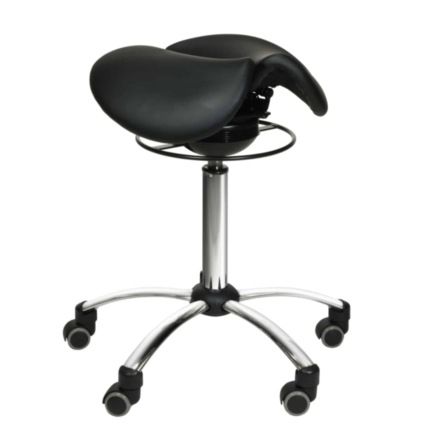 Saddle Stool With Swing Mechanism