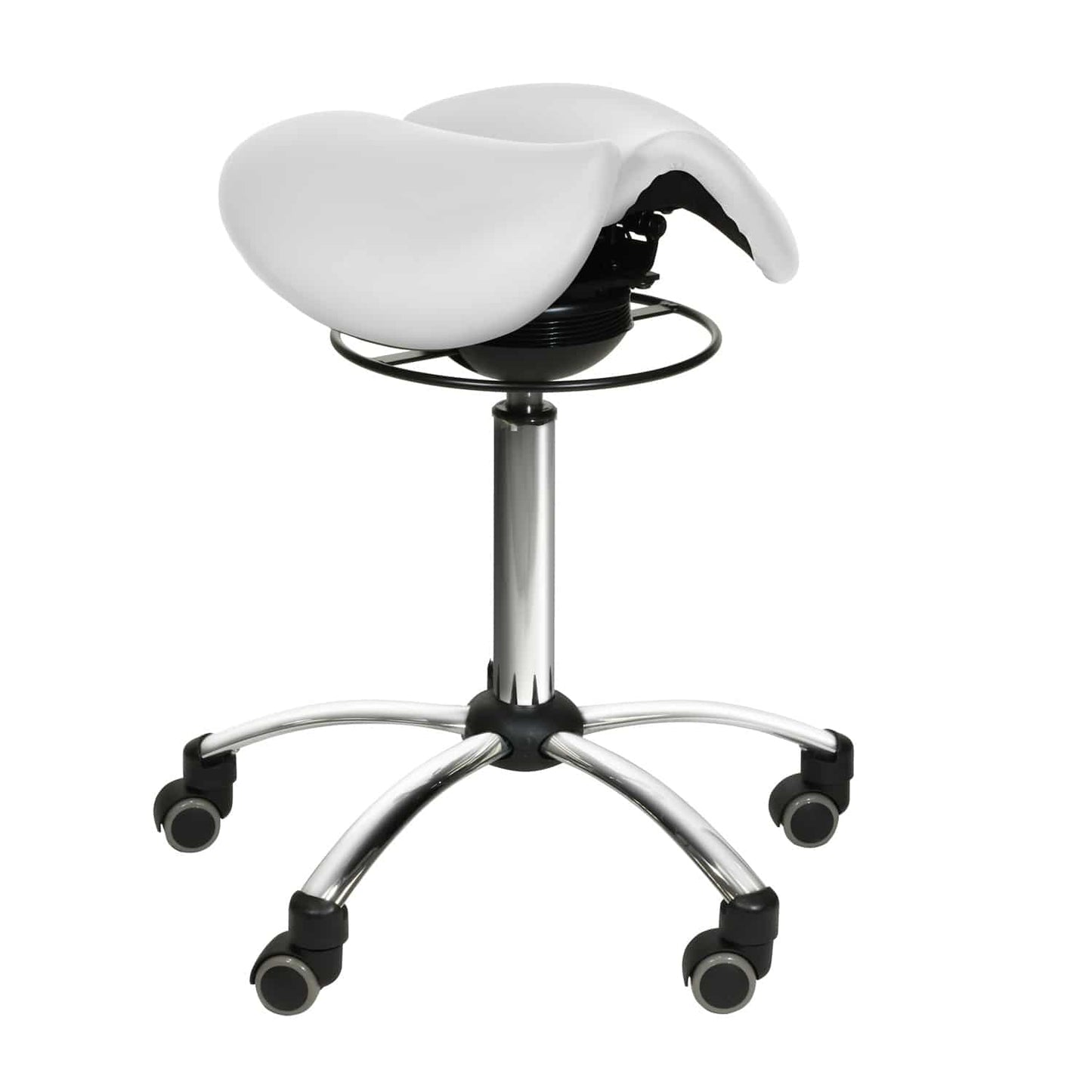 Saddle Stool With Swing Mechanism