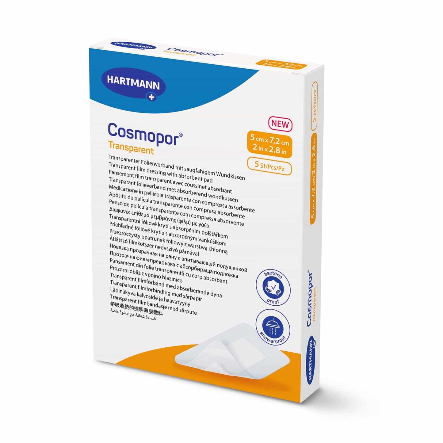 Cosmopor® Transparent Sterile Self-Adhesive Transparent Wound Dressing
