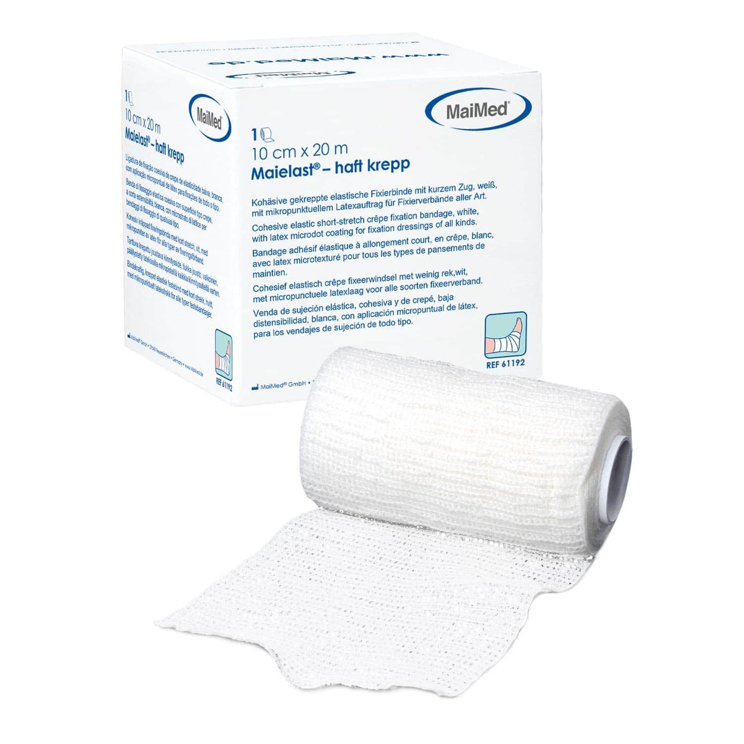 Maielast-Haft Krepp Conforming Bandage Self-Adhesive With Short Stretch