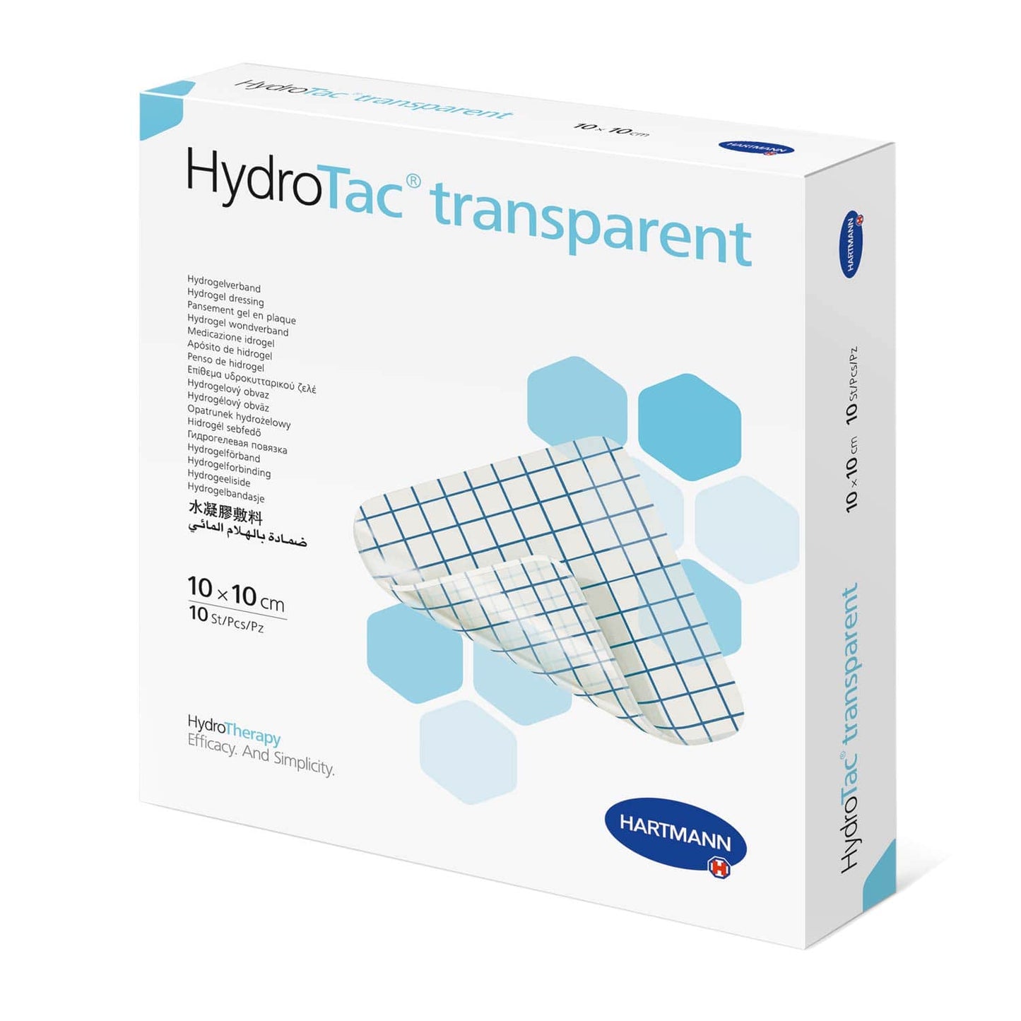 Hydrotac Transparent Gel Dressing Without Adhesive Edge 10 Pieces Per Pack | Illustration: Paul Hartmann