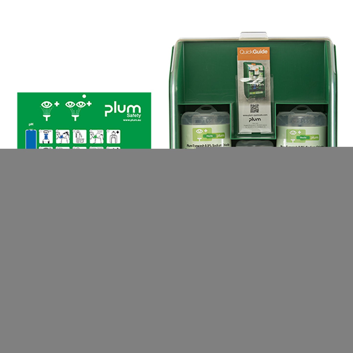 Plum Quicksafe Compact First Aid Station With Transparent Hinged Lid