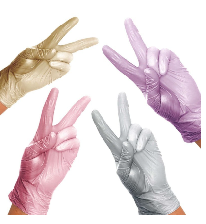 Unigloves FANCY Nitrile Gloves Silver |L - EconoMed