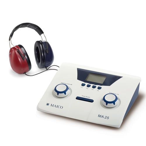 Light-Weight Audiometer Maico Ma 25 For Mobile Use