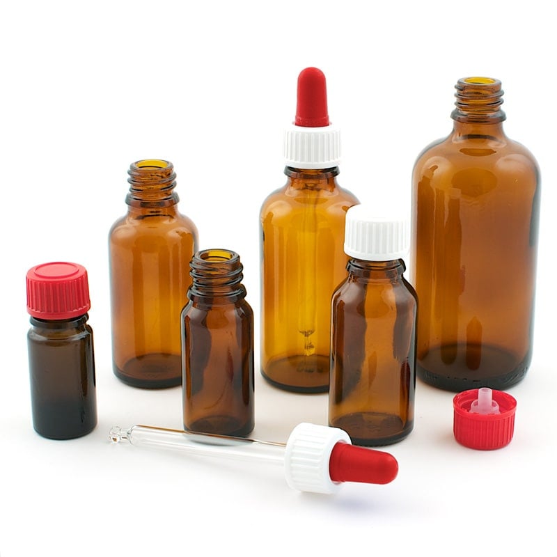 Dropper Bottles With Din18 Thread Available Individually Or In A Storage Pack