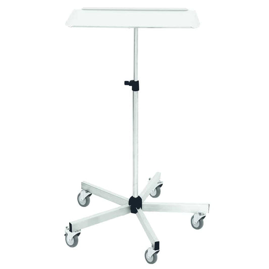 Stainless Steel Surgical Instrument Table With Five Castors For Increased Stability