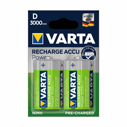 Varta Recharge Accu Power Mono Cell (D)   Pack Of 2