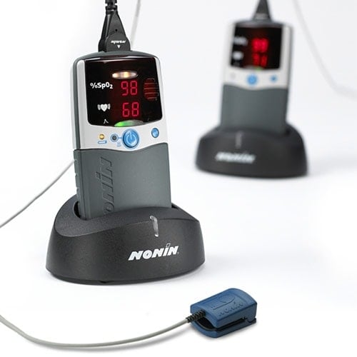 Handheld Pulse Oximeter With Illuminated Display