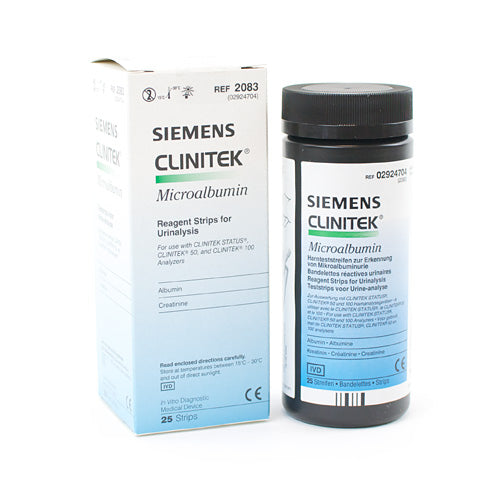 Clinitek Microalbumin 2 With Low Risk Of Transfer And Reading Errors | 1 Pack With 25 Test Strips