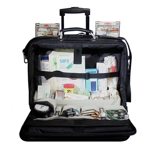 DÜRASOL Mobilo, Rolling Leather Doctor's Bag - EconoMed