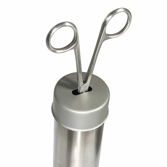 Sterilizing Forceps With Measuring Cylinder And Slightly Curved Shape