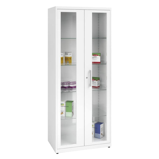 Steel Medicine Cabinet With Particularly Robust Glazing