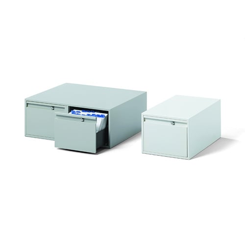 Steel Card Index Box Din A5 With Cylinder Lock. Stackable As Required. 