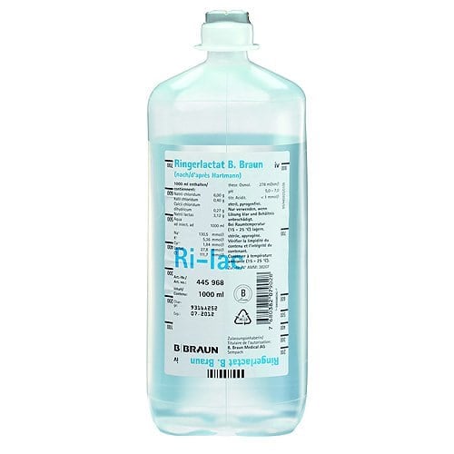 Ringer'S Lactate Solution From B.Braun   Packaging Unit With 10 X 500 Ml