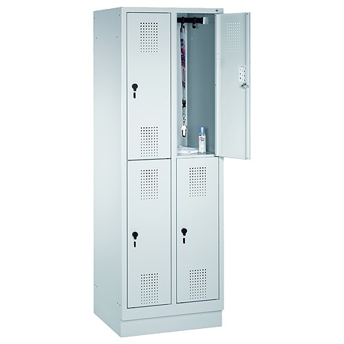 Metal Locker Made Of Sheet Steel On Stable Base