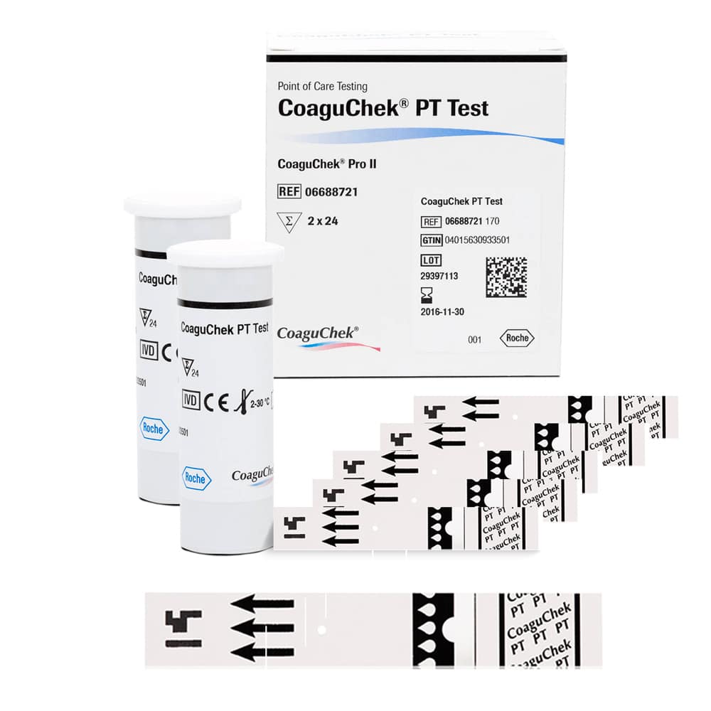 Coaguchek Pt Test Strips For Coaguchek Pro Ii With Fast Test Result    