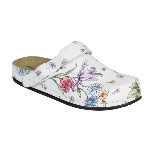 "White Flower" Lowbed Clogs   Extensive Range Of Sizes