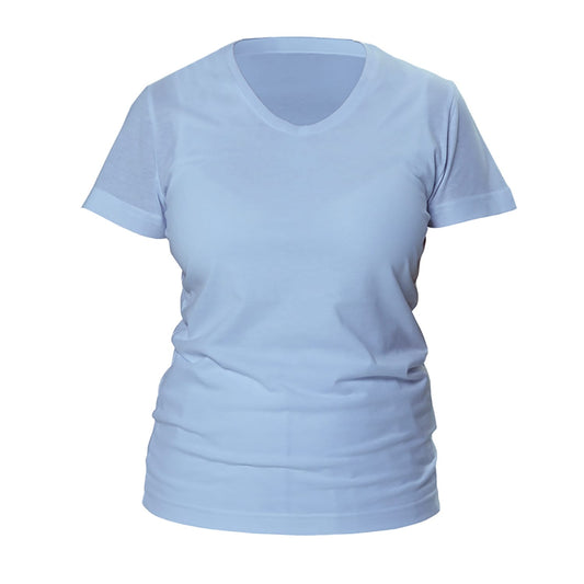 Ladies Shirt   Lightly Tapered With V-Neck