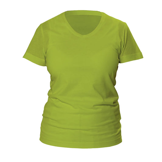 Ladies Shirt   Lightly Tapered With V-Neck