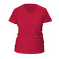 Ladies Shirt   Lightly Tapered With V-Neck